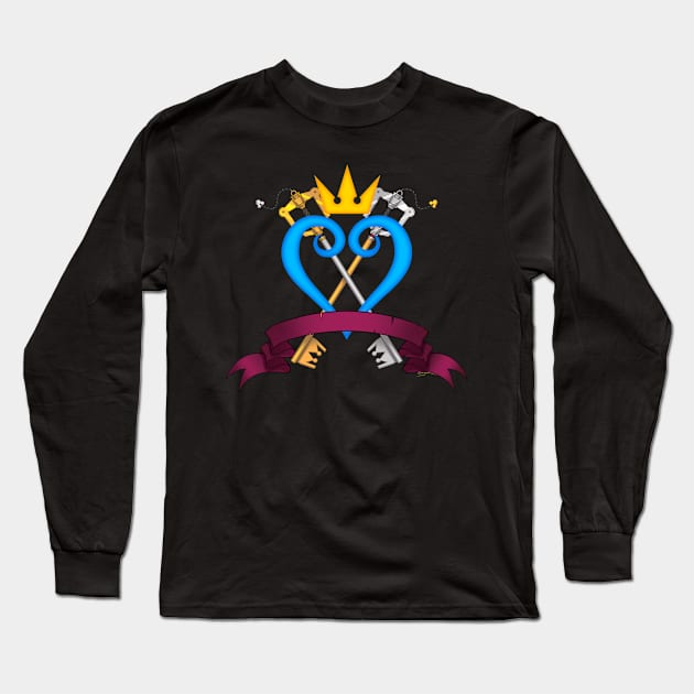 Coat of Hearts Long Sleeve T-Shirt by Spinejackel